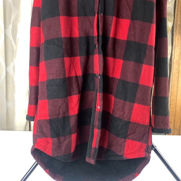 Boston Trader Plaid Flannel Jacket, Fleece Lined - Picture 2 of 5